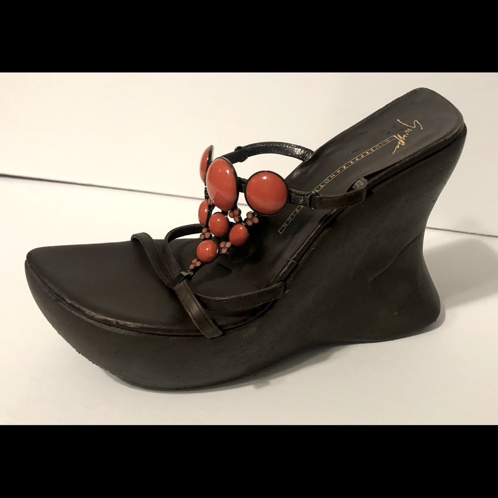 New Giuseppe Zanotti  wooden wedges.